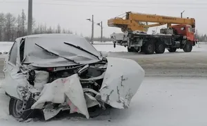 На трассе Сургут-Салехард произошло крупное ДТП