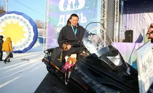 Впервые в окружной столице прошёл забег на охотничьих лыжах