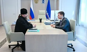 Дмитрий Артюхов встретился с архиепископом Салехардским и Ново-Уренгойским Николаем