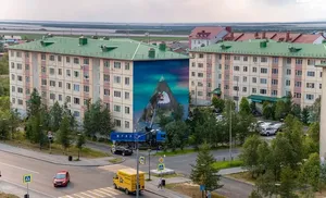 В Салехарде работали уличные художники на фестивале «YAM(ural)AL»