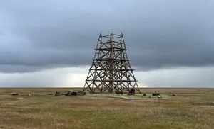 На острове Белом завершили основной этап строительства маяка