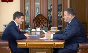 Дмитрий Артюхов и министр труда и социальной защиты РФ Антон Котяков обсудили ситуацию на рынке труда Ямала