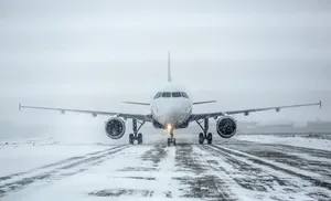 Непогода внесла коррективы в работу аэропорта окружной столицы