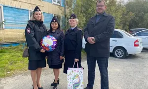 В преддверии нового учебного года сотрудники ОМВД приняли участие в акции «Собери ребёнка в школу»