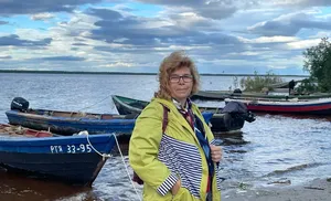 Начинала с традиционных костюмов. Идея не только про рыбалку, а про наследие людей