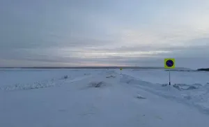 ️Ледовая переправа Салехард — Лабытнанги открыта