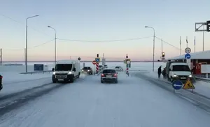 На переправе Салехард-Лабытнанги для движения открыта третья полоса