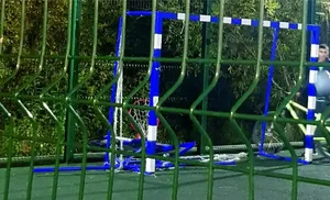 Вандалы сломали баскетбольные кольца в окружной столице