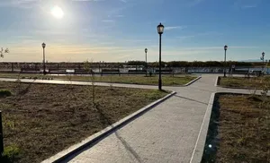 В окружной столице завершили ремонт площади в районе речного порта