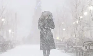 В окружной столице неблагоприятные погодные условия