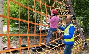 Развить моторику на трассе. Дистанция для «Крылышек» по верёвочным конструкциям