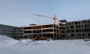 В Салехарде строится самая большая школа: четыре этажа уже возведены