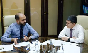 Глава региона встретился с победителем пятого сезона конкурса «Лидеры России» Юханом Бинну в рамках программы наставничества