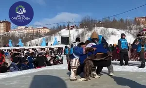 Самые сильные борцы Ямала приехали в Салехард на День оленевода