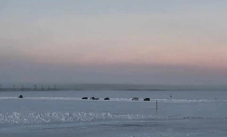 Сегодня планируется открытие движения по ледовой переправе