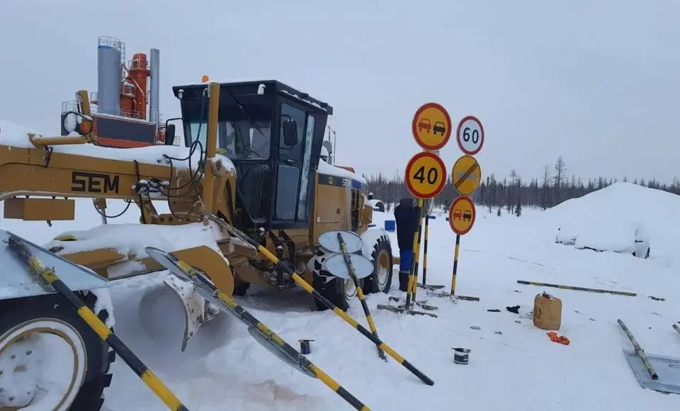 На 1113 км дороги Надым - Салехард движение будет осуществляться по временному объезду