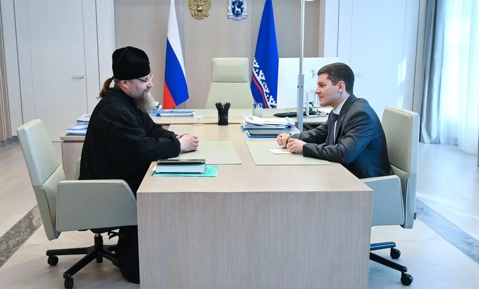 Дмитрий Артюхов встретился с архиепископом Салехардским и Ново-Уренгойским Николаем