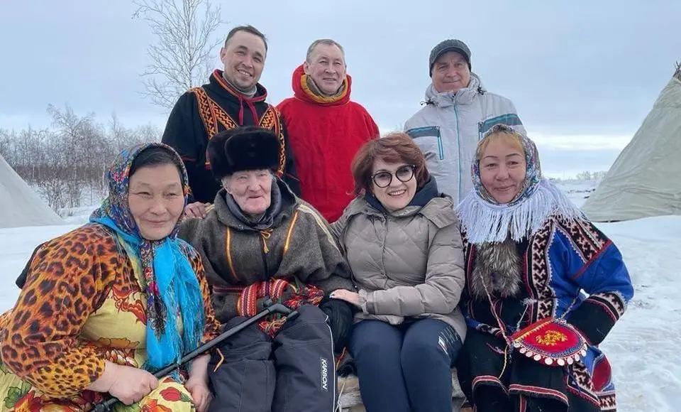 Почетный гость в стойбище «Нерня миндя»