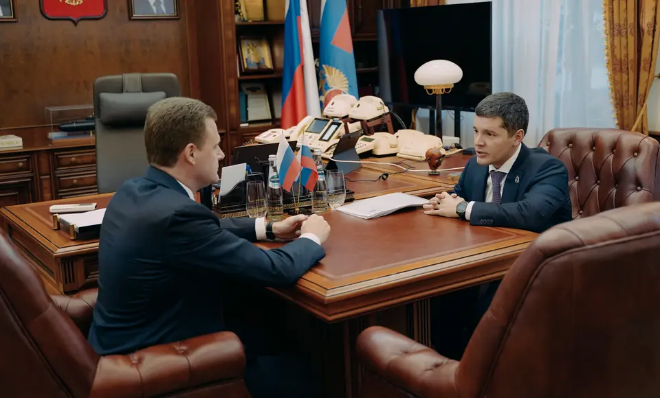 Дмитрий Артюхов и Алексей Чекунков обсудили реализацию проектов развития Арктики на Ямале