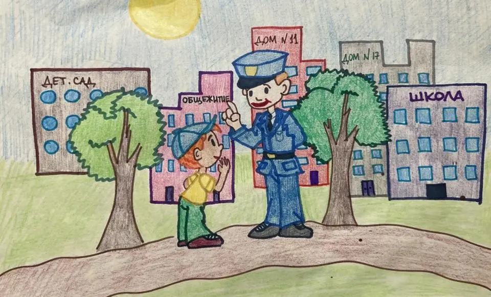 В Салехарде подвели итоги первого этапа художественного детского конкурса «Участковый глазами ребенка»