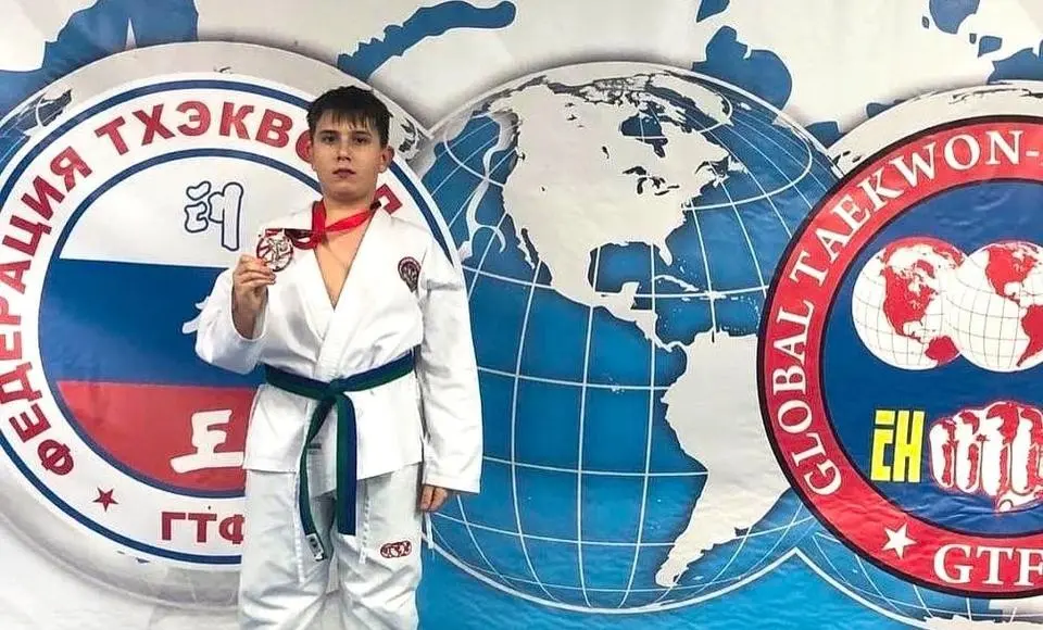 Салехардский тхэквандист взял серебро на российском уровне