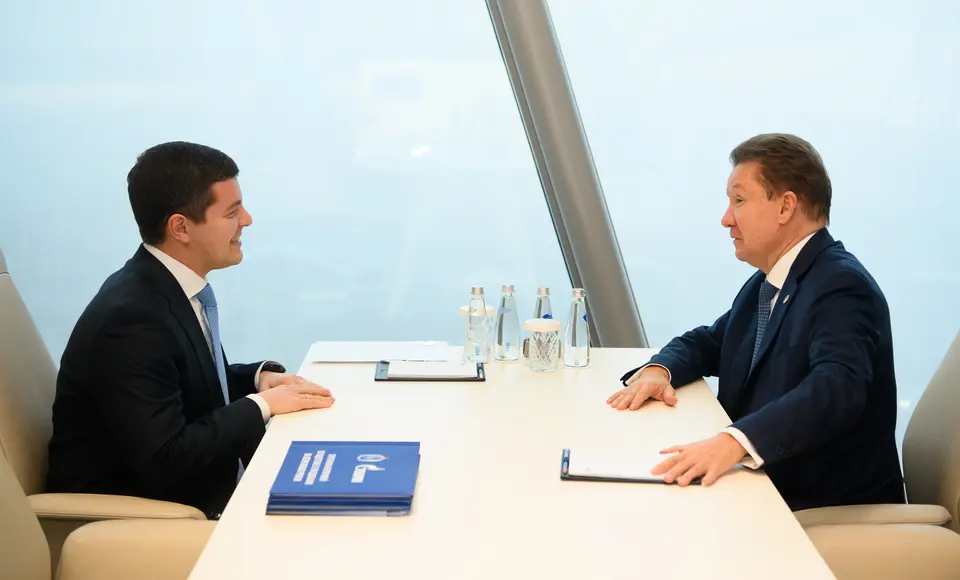 Дмитрий Артюхов и Алексей Миллер обсудили развитие Ямала и проекты «Газпрома»