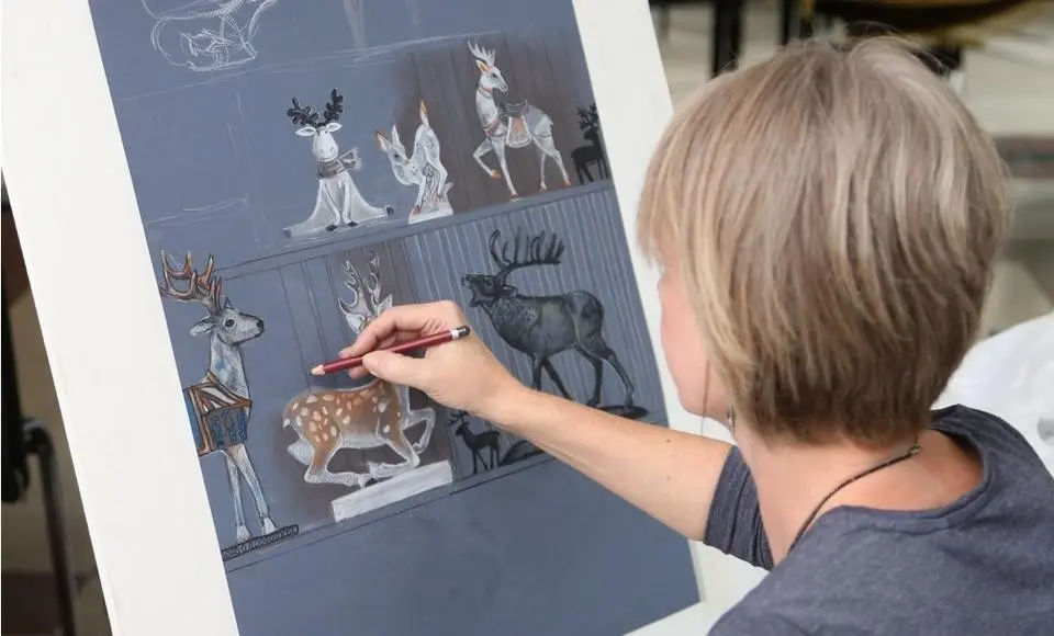 «Страна оленья» встретила художников в окружной столице