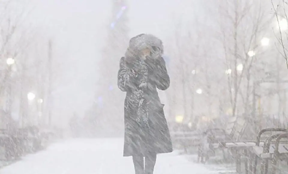 В окружной столице неблагоприятные погодные условия