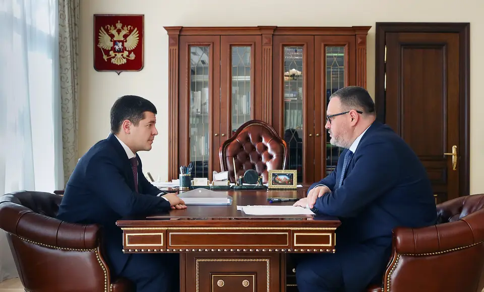 Вопросы развития рынка труда и поддержку семей на Ямале обсудили Дмитрий Артюхов и Антон Котяков