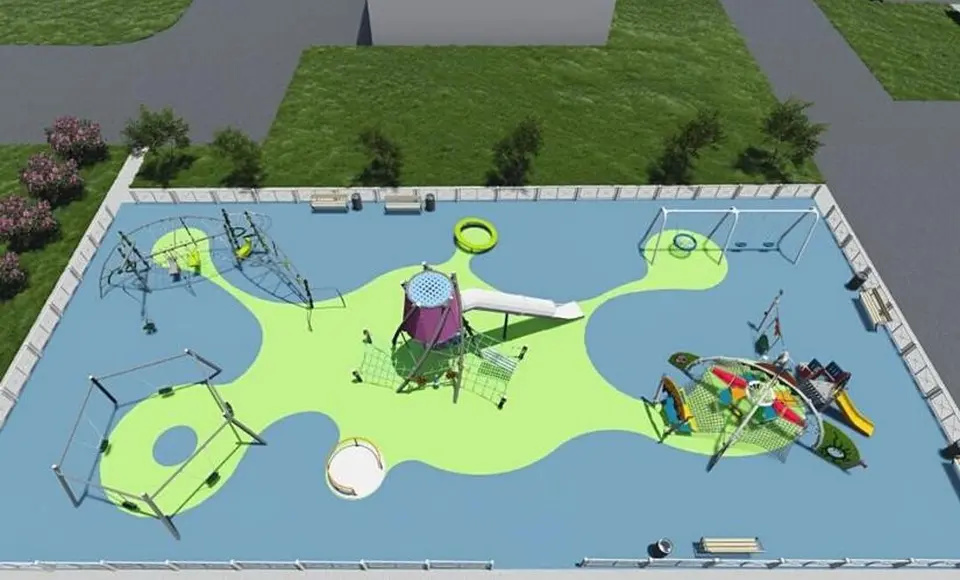 Установка новых детских площадок города продолжается