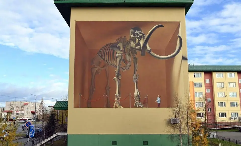 Салехардский мурал победил в фестивале уличного дизайна